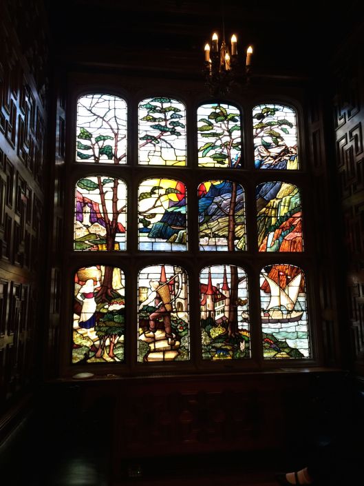 stained glass window at Astor House